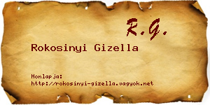 Rokosinyi Gizella névjegykártya